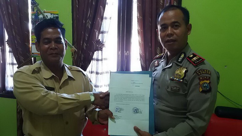 Ini Isi Surat Pernyataan Ketua BPD dan LPM Kepada Polisi